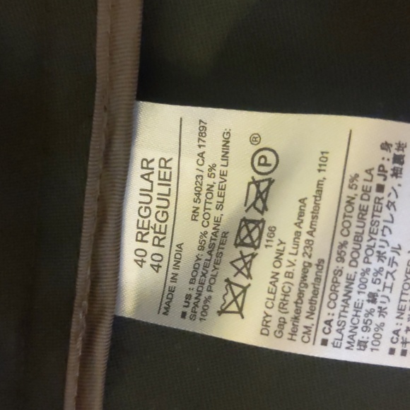 Banana Republic tailor fit chino suit jacket - Picture 2 of 3